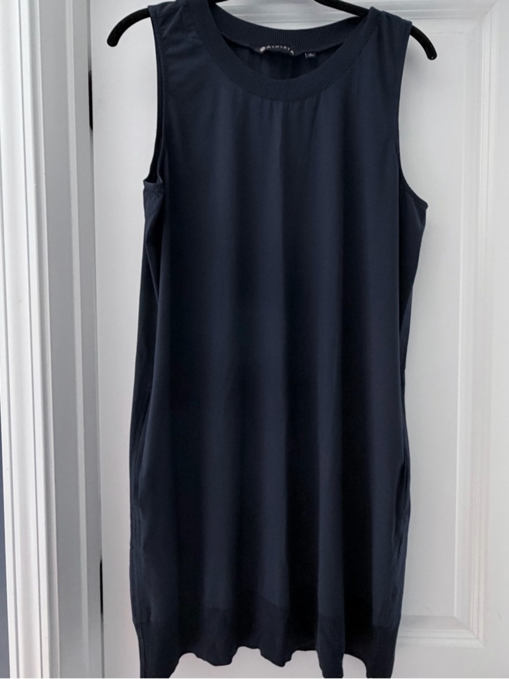 Athleta Sleeveless Navy Shift Dress